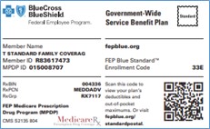 FEP Blue Standard front ID Card