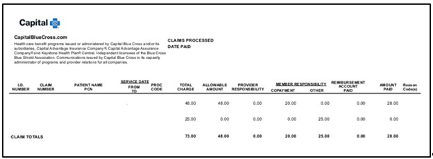 Statement of Remittance (SOR) sample