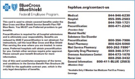 FEP Blue Basic back ID Card