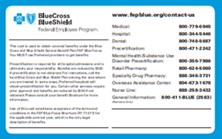 FEP Blue Standard back ID Card