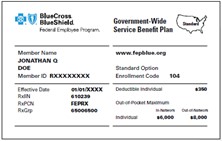 FEP Blue Standard front ID Card
