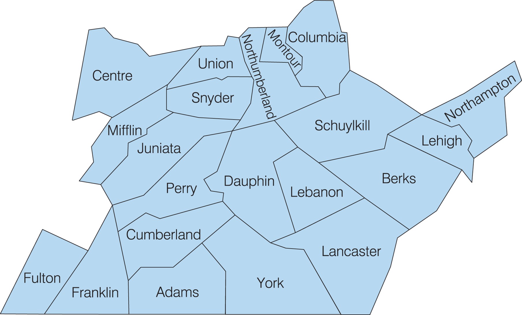 Capital Blue Cross service map
