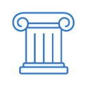 Icono de biblioteca de recursos y comunicación