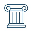 Icono de biblioteca de recursos y comunicación