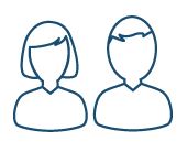 Icono de dos personas